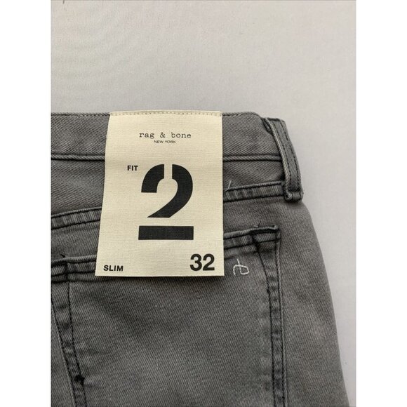 Rag & Bone Men's Gray Fit 2 Slim Jeans NWT - Picture 8 of 14